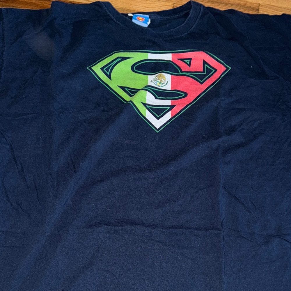 DC Comics Navy Superman Logo Tee